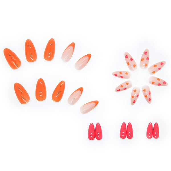 12 Sizes-24 Pcs Press On Nails W119