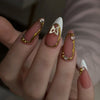 12 Sizes-24 Pcs Press On Nails Z1118