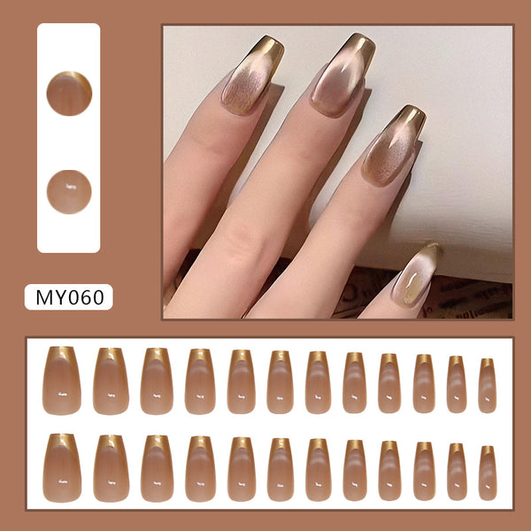12 Sizes-24 Pcs Press On Nails MY060