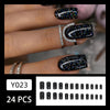 12 Sizes-24 Pcs Press On Nails Y023
