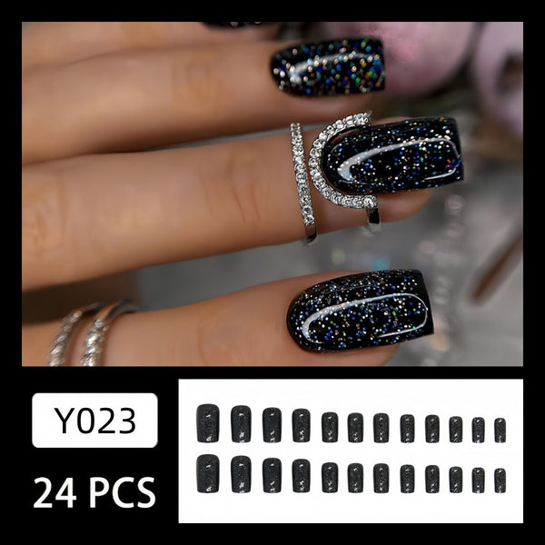 12 Sizes-24 Pcs Press On Nails Y023