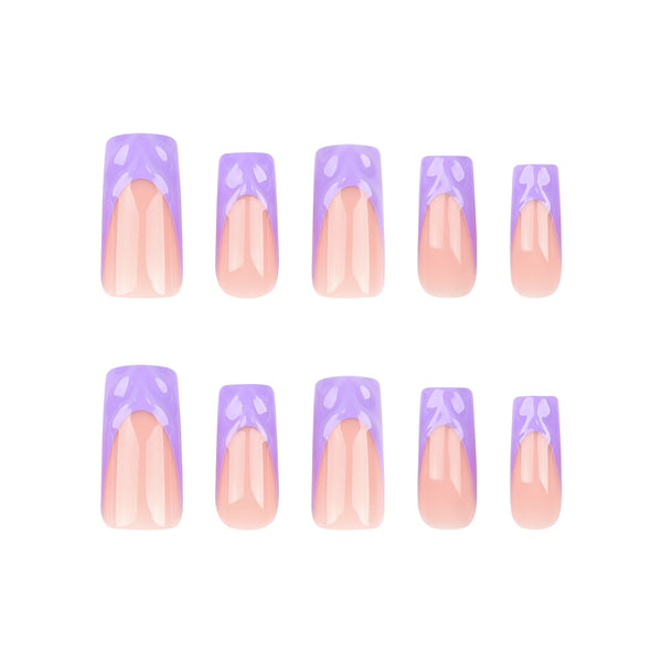 12 Sizes-24 Pcs Press On Nails DIY27