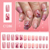 12 Sizes-24 Pcs Press On Nails C1286