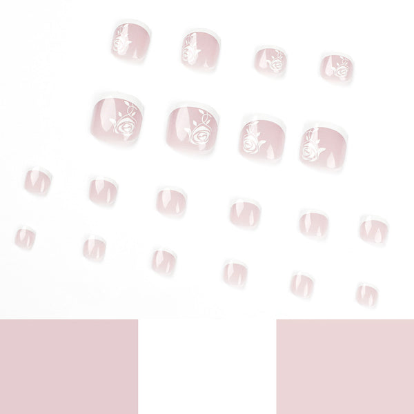 12 Sizes-24 Pcs Press On Nails JP1656