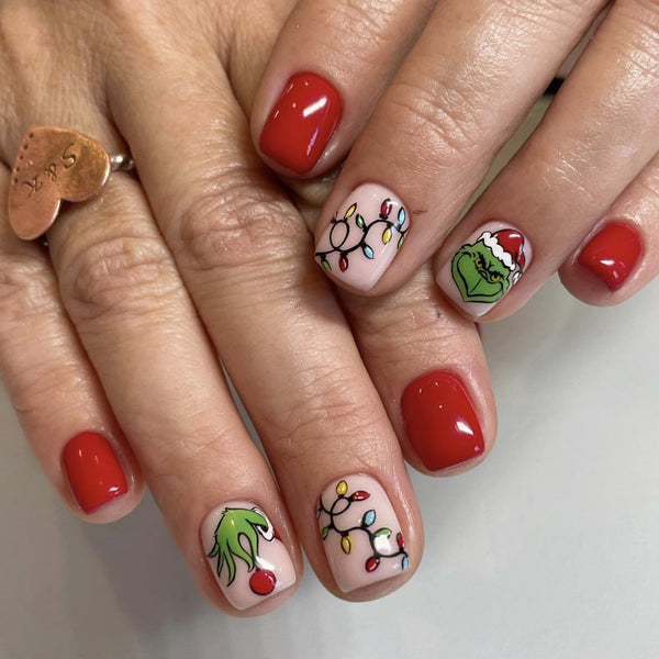 12 Sizes-24 Pcs Press On Nails C212