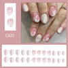 12 Sizes-24 Pcs Press On Nails C622