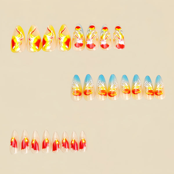 12 Sizes-24 Pcs Press On Nails Y1109