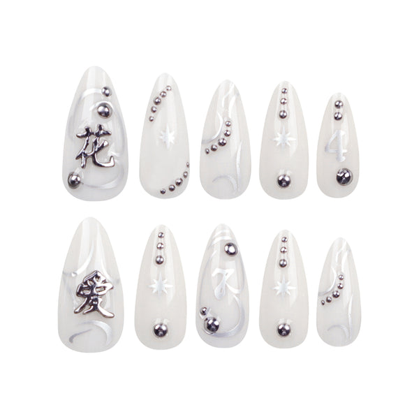 12 Sizes-24 Pcs Press On Nails JP2827