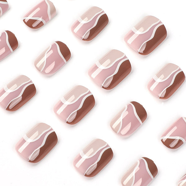 12 Sizes-24 Pcs Press On Nails JP2038