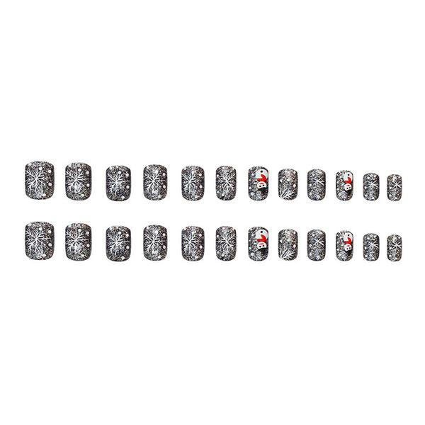 12 Sizes-24 Pcs Press On Nails W2047