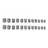 12 Sizes-24 PcsPress On Nails W2047