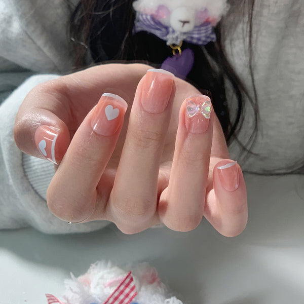 12 Sizes-24 Pcs Press On Nails JP3121