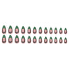 12 Sizes-24 Pcs Press On Nails W718