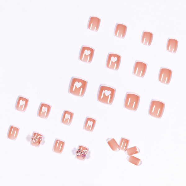 12 Sizes-24 Pcs Press On Nails JP1075