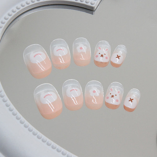 12 Sizes-24 Pcs Press On Nails K016