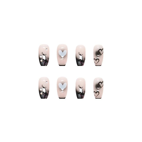 12 Sizes-24 Pcs Press On Nails Z409