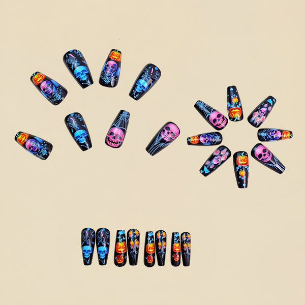 12 Sizes-24 Pcs Press On Nails Y1030
