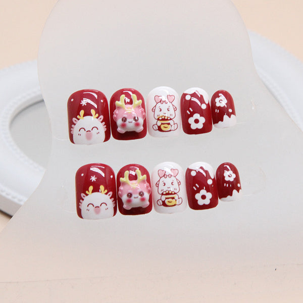 12 Sizes-24 Pcs Press On Nails Z840