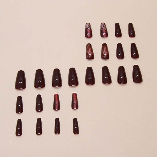 12 Sizes-24 Pcs Press On Nails W1826