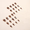 12 Sizes-24 Pcs Press On Nails Z612