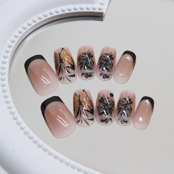 12 Sizes-24 Pcs Press On Nails Z847