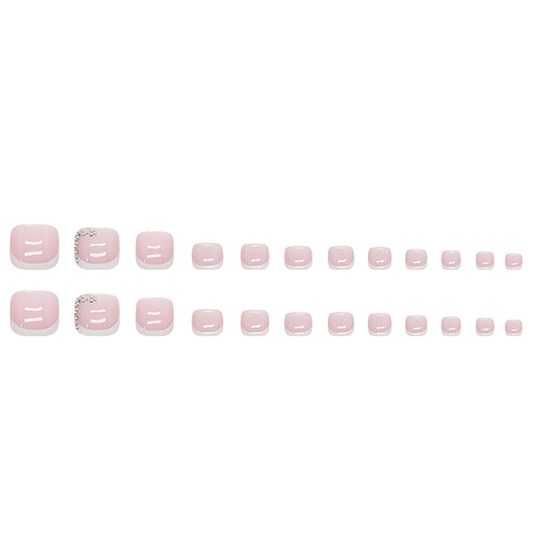 12 Sizes-24 Pcs Press On Nails F041