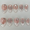 12 Sizes-24 Pcs Press On Nails Z1097