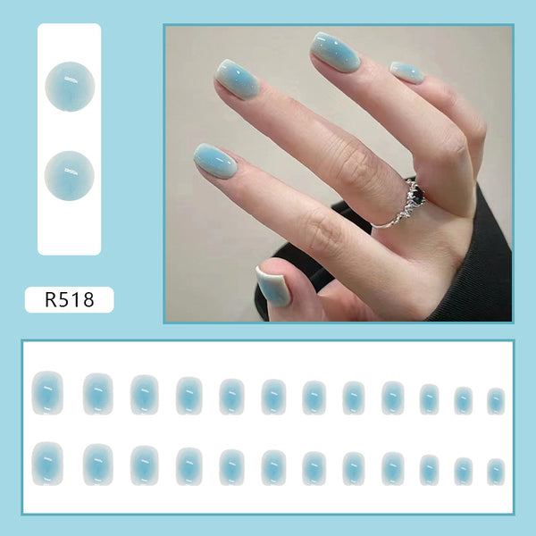 12 Sizes-24 Pcs Press On Nails R518