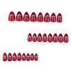 12 Sizes-24 Pcs Press On Nails JP3639