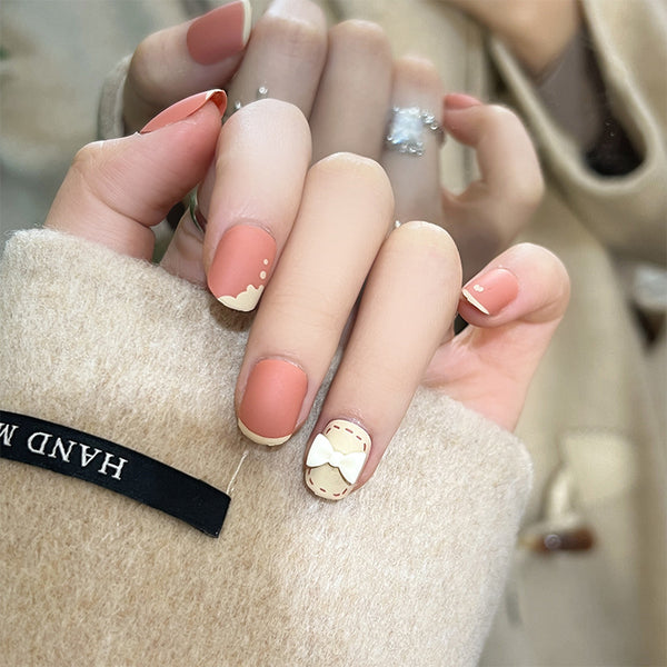 12 Sizes-24 Pcs Press On Nails JP1370