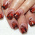 12 Sizes-24 Pcs Press On Nails C645