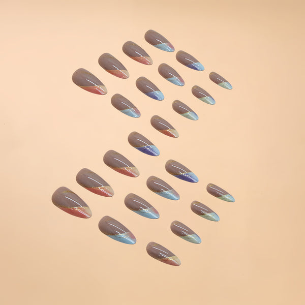 12 Sizes-24 Pcs Press On Nails Y557