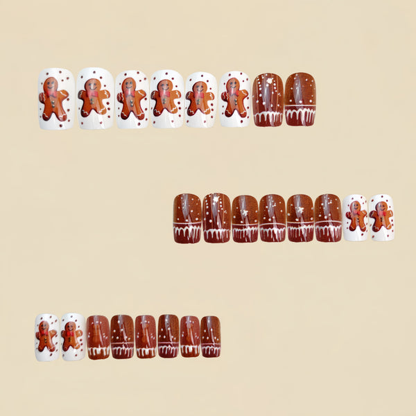 12 Sizes-24 Pcs Press On Nails Y1205