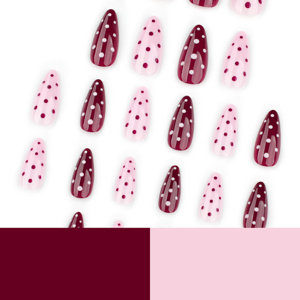 12 Sizes-24 Pcs Press On Nails JP4004