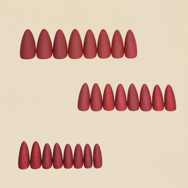 12 Sizes-24 Pcs Press On Nails Y1207