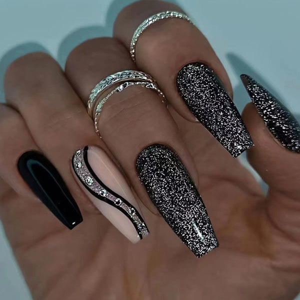 12 Sizes-24 Pcs Press On Nails Z687