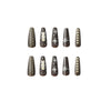 12 Sizes-24 Pcs Press On Nails JP1907