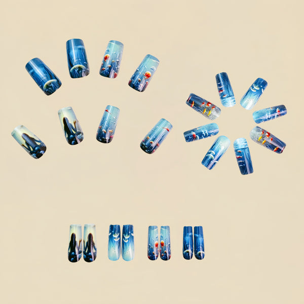 12 Sizes-24 Pcs Press On Nails Y823