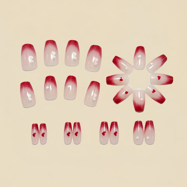 12 Sizes-24 Pcs Press On Nails Y1669