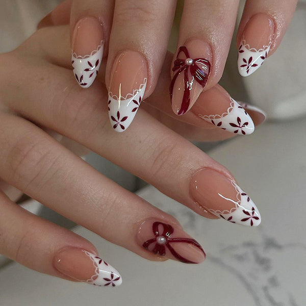 12 Sizes-24 Pcs Press On Nails Z1275