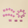 12 Sizes-24 Pcs Press On Nails Y025