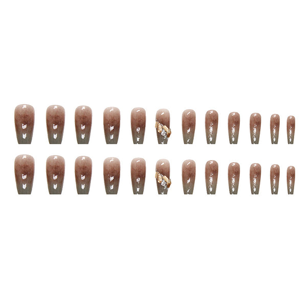 12 Sizes-24 Pcs Press On Nails Z594