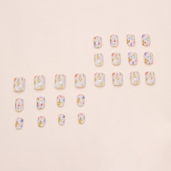 12 Sizes-24 Pcs Press On Nails W2018
