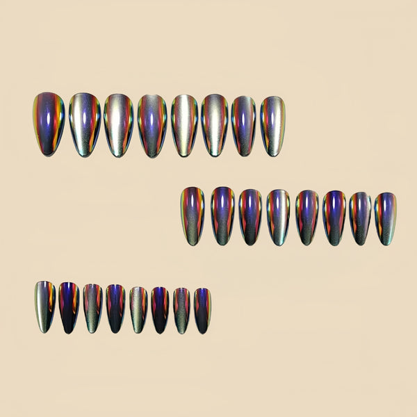 12 Sizes-24 Pcs Press On Nails Y2013