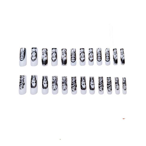 12 Sizes-24 Pcs Press On Nails Y189