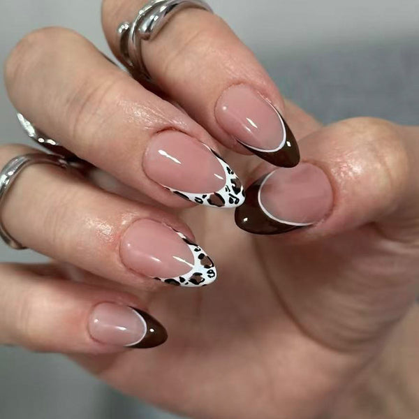 12 Sizes-24 Pcs Press On Nails C1302