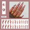 12 Sizes-24 Pcs Press On Nails W281