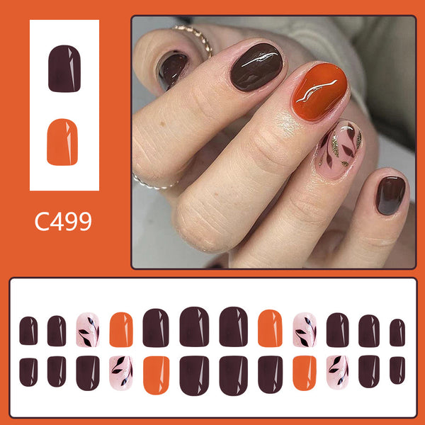 12 Sizes-24 PcsPress On Nails C499