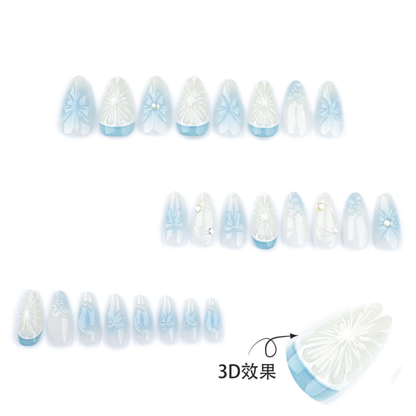 12 Sizes-24 Pcs Press On Nails JP3425