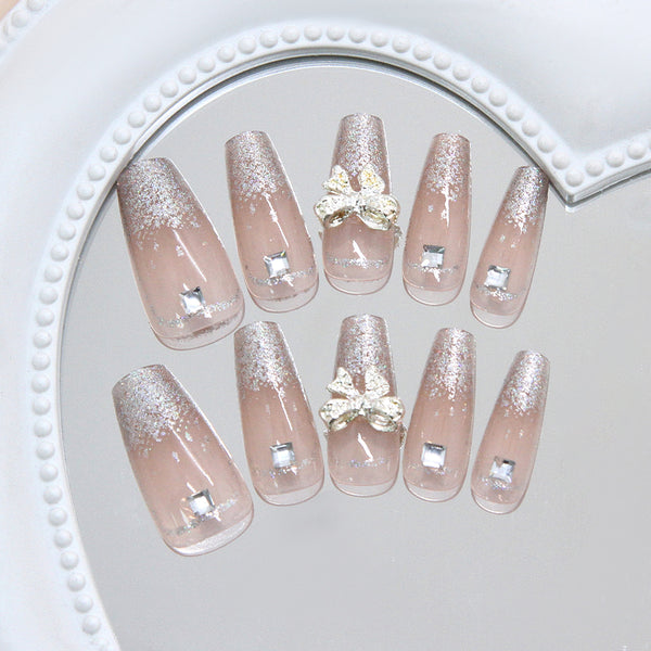 12 Sizes-24 Pcs Press On Nails Z174